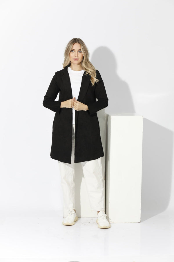 Open Front Cardigan - Black - GIFTSNY.US- KS Fashion Wear
