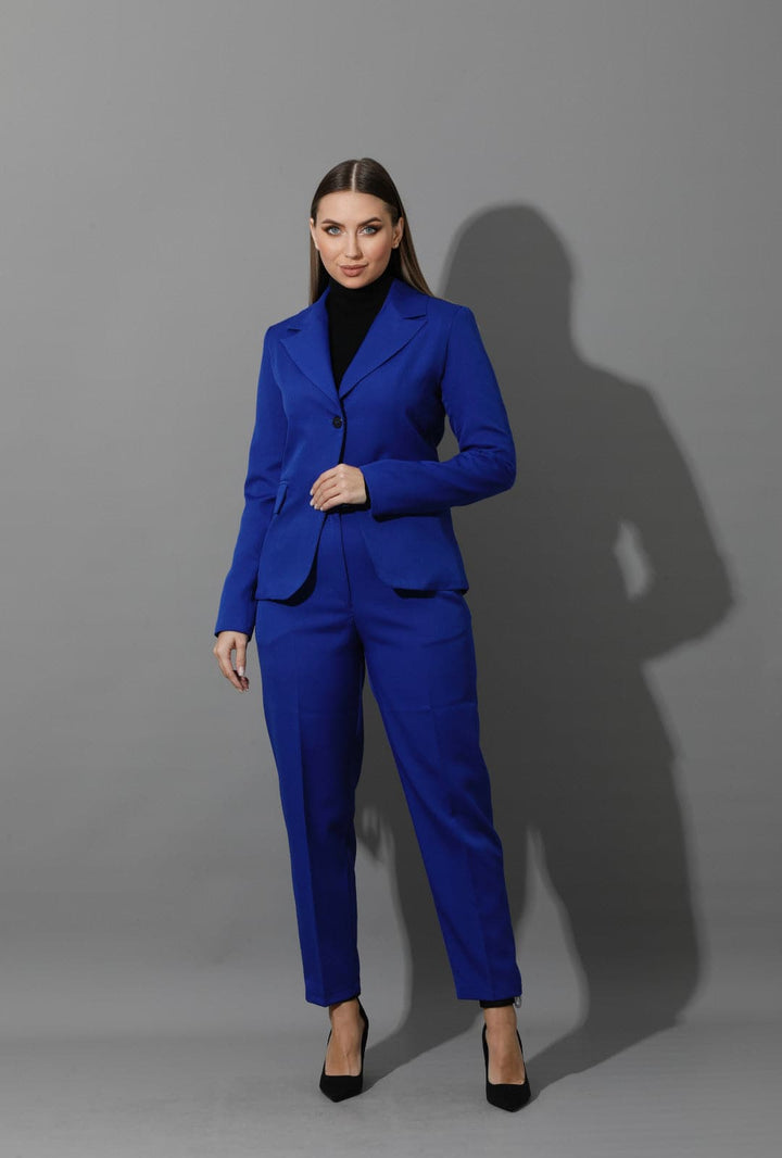 Tailored Slim Fit Suit - Electric Blue - GIFTSNY.US- KS Fashion Wear