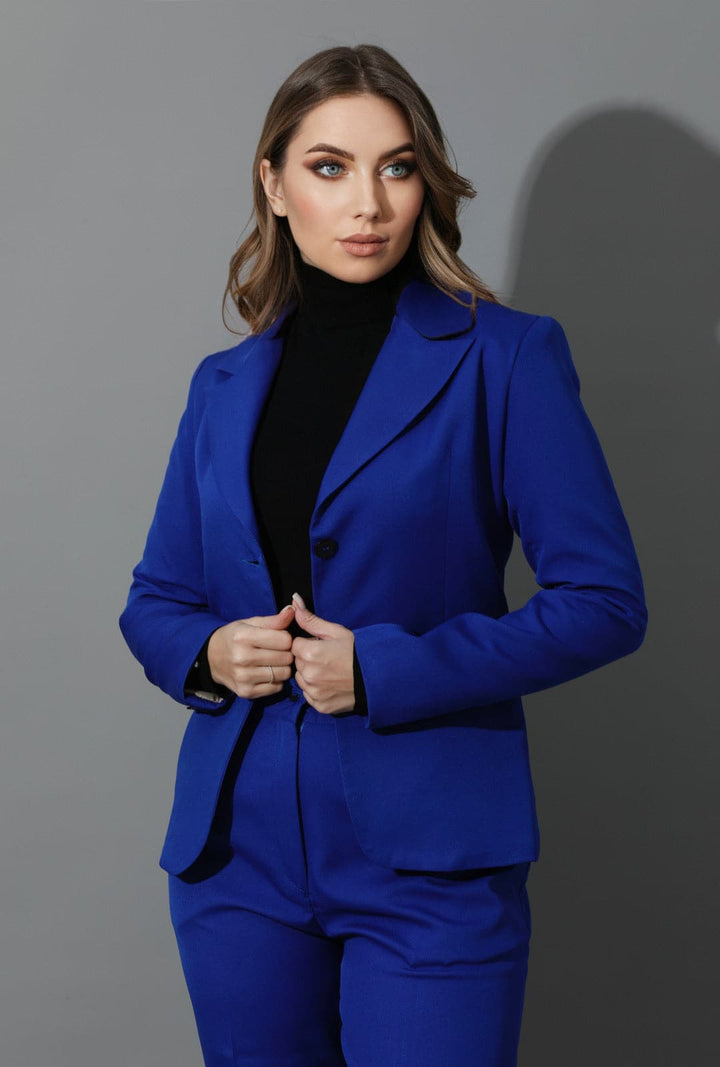 Tailored Slim Fit Suit - Electric Blue - GIFTSNY.US- KS Fashion Wear