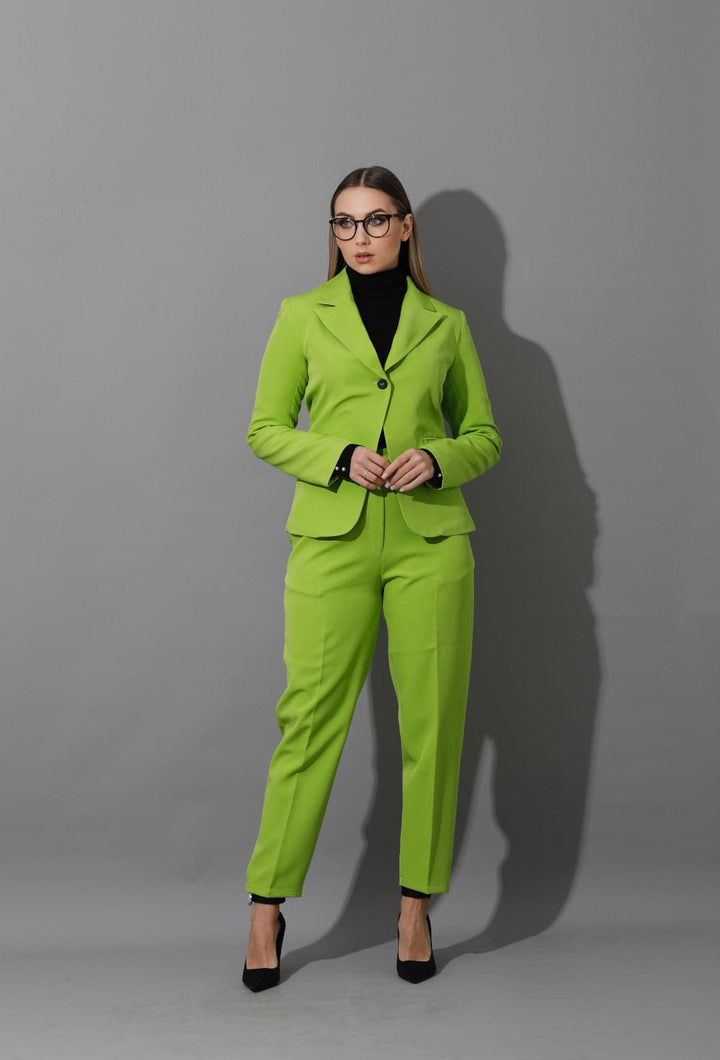 Tailored Slim Fit Suit - Lime Green - GIFTSNY.US- KS Fashion Wear