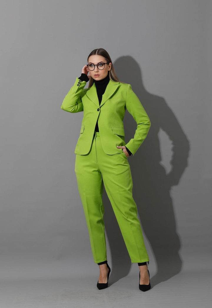 Tailored Slim Fit Suit - Lime Green - GIFTSNY.US- KS Fashion Wear