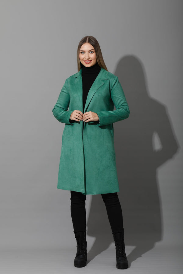 Open Front Cardigan - Green - GIFTSNY.US- KS Fashion Wear