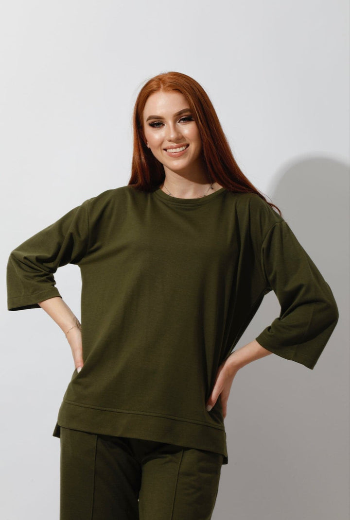 Comfy Set In Olive - GIFTSNY.US- Hushy Wear