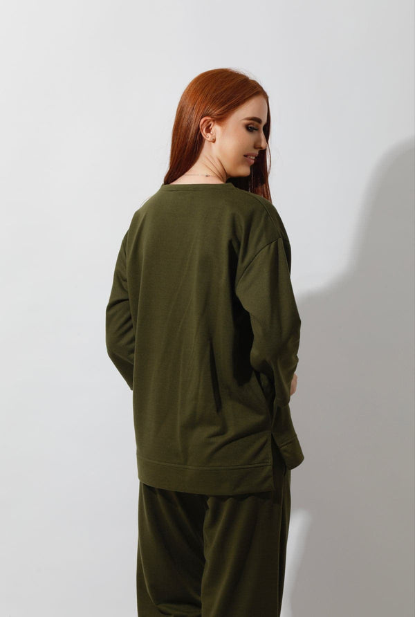 Comfy Set In Olive - GIFTSNY.US- Hushy Wear